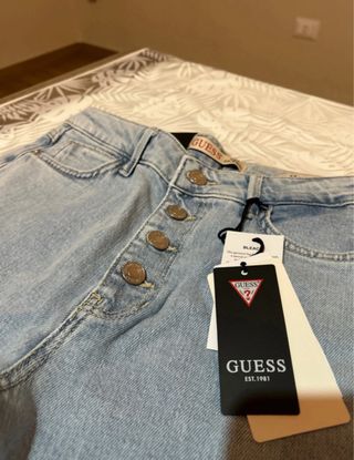 Jeans Guess vita alta bottoni taglia M