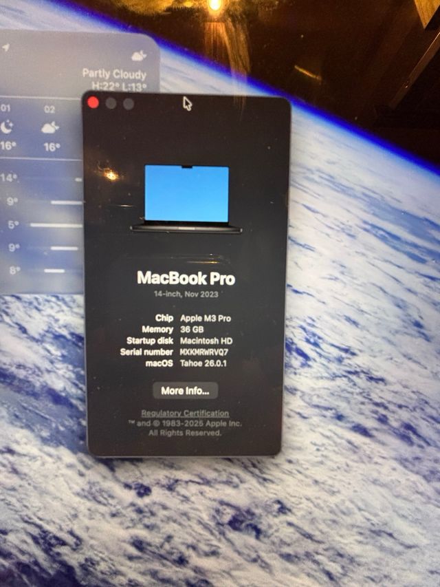 MacBook Pro 14 M3 Pro 36GB RAM 500GB SSD