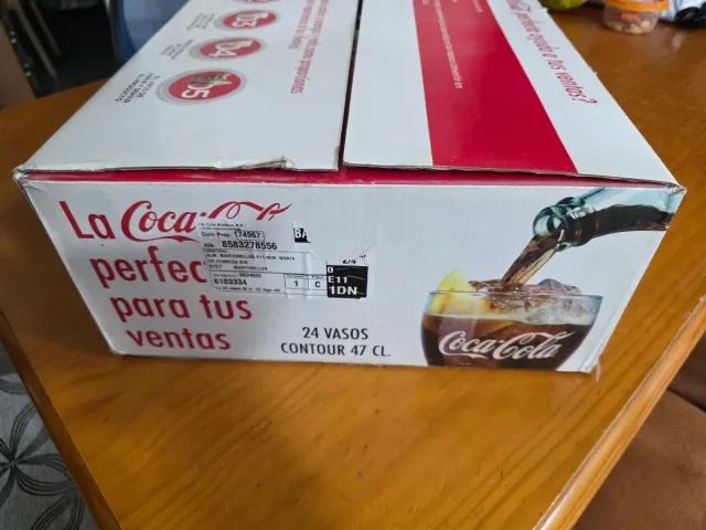 Caja 24 Vasos Coca-Cola Contour 47cl