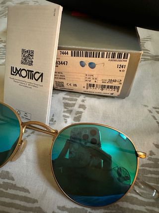 Gafas Ray-Ban Round Metal Espejadas Verdes