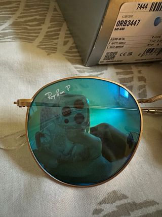 Gafas Ray-Ban Round Metal Espejadas Verdes