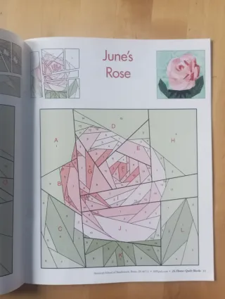 24 Bloques de Patchwork Florales