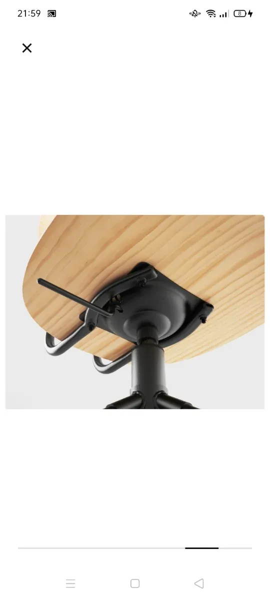 Silla KULLEBERG IKEA Madera y Metal