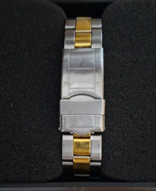 Reloj Amstrad Quartz Vintage Dorado y Plateado