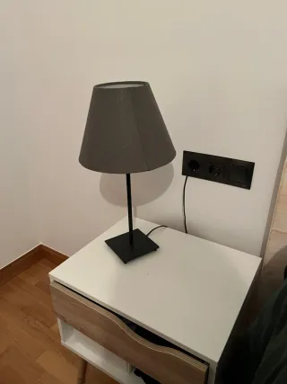 Pack 2 Mesitas de Noche Madera y Blanca
