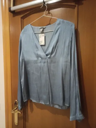 Camisa H&M azul talla L