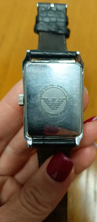 Reloj Emporio Armani Negro y Plateado