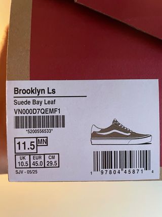 Vans Brooklyn LS Zapatillas Verde y Blanco
