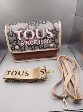 Bolso bandolera TOUS Audree K Icon beige