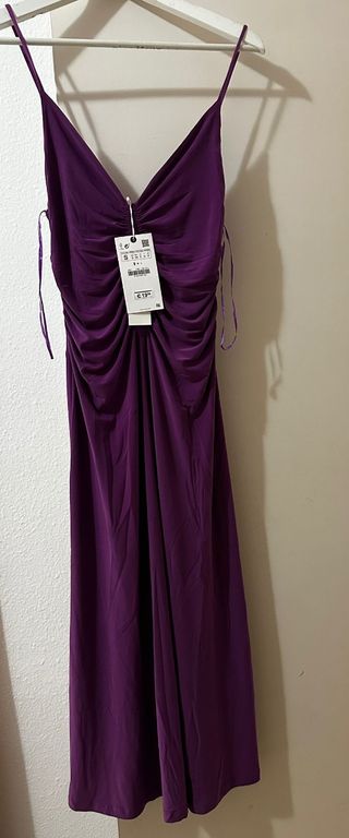 Vestido Zara Morado Talla S