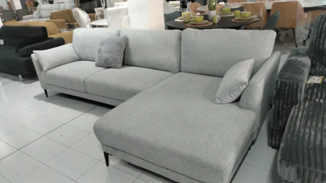 Sofá Chaise Longue Gris