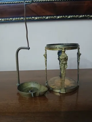 Set 2 antichi oggetti in ottone