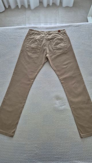 Pantalón Beige Claro Zara de Vestir