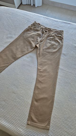 Pantalón Beige Claro Zara de Vestir