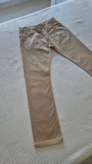 Pantalón Beige Claro Zara de Vestir