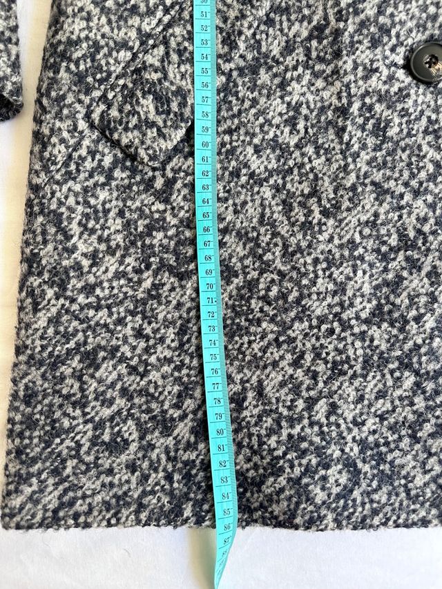 Abrigo Cortefiel Azul marino y Gris