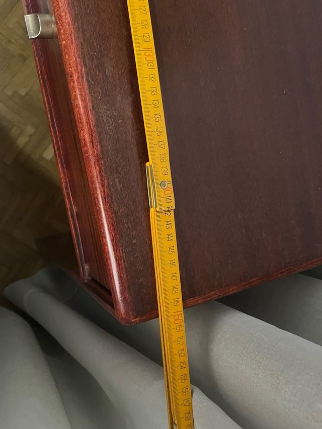 Escritorio modular madera caoba