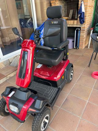 Scooter Movilidad Eléctrico Rojo