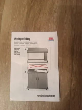 Acuario 120L con mueble blanco