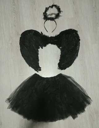 Disfraz Ángel Negro Halloween Talla Única