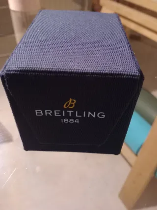 Estuche Reloj Breitling Original Azul. Nuevo