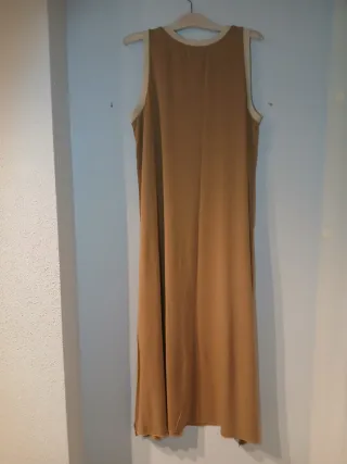 Vestido largo marrón