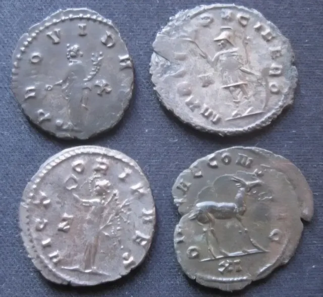 Lote 4 Antoninianos Galieno Variedad MBC+