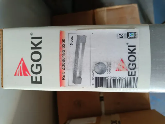 Tiradores EGOKI Cromo Plata (240 unds por 100€)