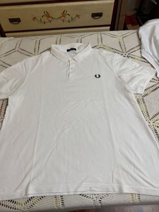Polo Fred Perry Blanco