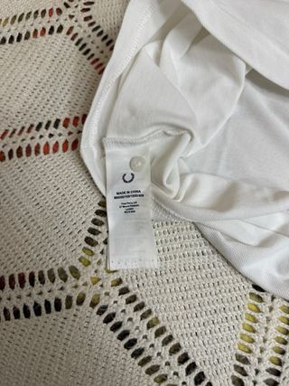 Polo Fred Perry Blanco