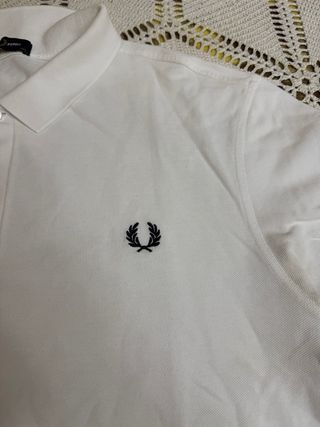 Polo Fred Perry Blanco