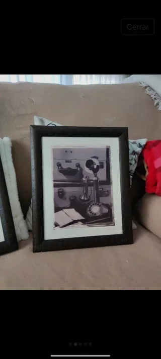 Cuadros Vintage Teléfono Antiguo y ventilador