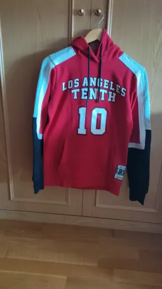 Sudadera Tenth Los Angeles 10 Roja Talla M