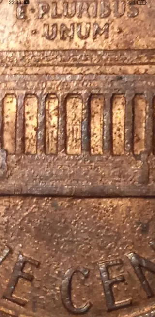 MONEDA 1 CENTAVO LINCOLN.1988D.ERROR EXCESO METAL.