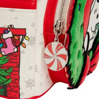 Loungefly Peanuts Snoopy Navidad Mochila Bolso