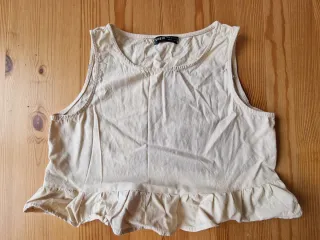 Top crop beige