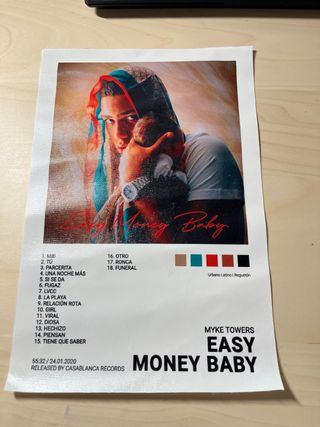 Tela Álbum Myke Towers Easy Money Baby