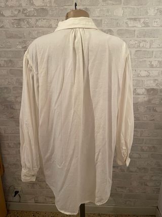 Camisa blanco roto de manga larga