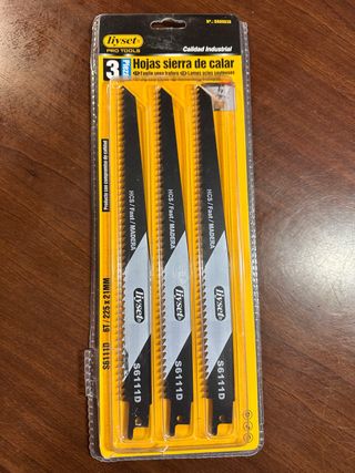 Set 3 Hojas Sierra Calar Madera 225mm