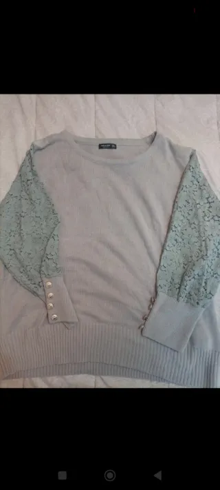 Maglioncino donna manica pizzo XXXL