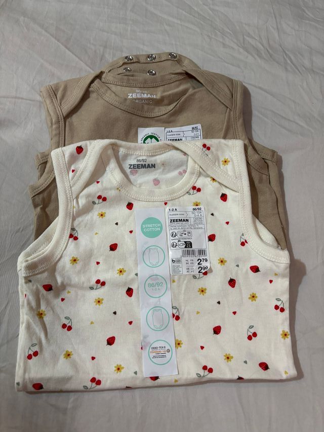 Bodies Bebé Zeeman 86/92 Algodón Stretch