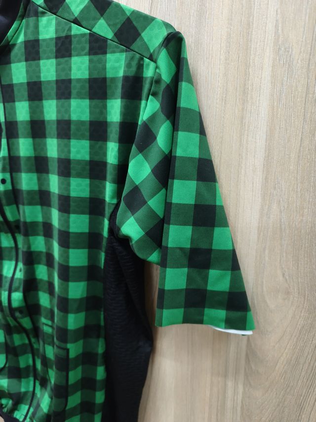 Maillot KVSport a cuadros verde
