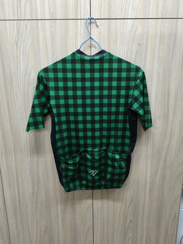 Maillot KVSport a cuadros verde