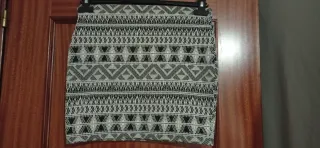 Falda estampada geométrica
