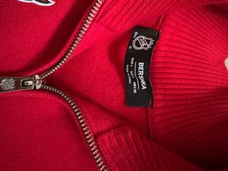 Chaqueta Cremallera Roja y Blanca