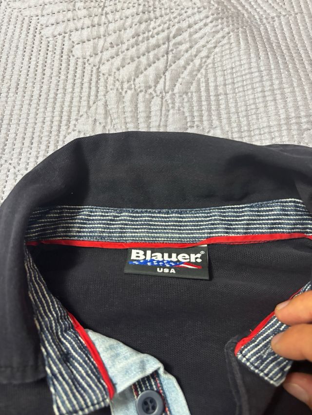 Polo Blauer uomo grigio