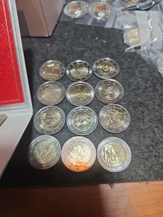 Lote 14 Monedas Euro Isabel II