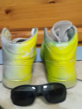 TALLA:43Botines Nike Jordan Pintura Textil Lacadas