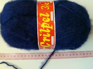 Ovillo lana pelo azul marino 100 g CRILPEL