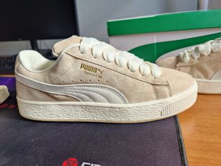 Zapatillas Puma Suede XL Beige Talla 42.